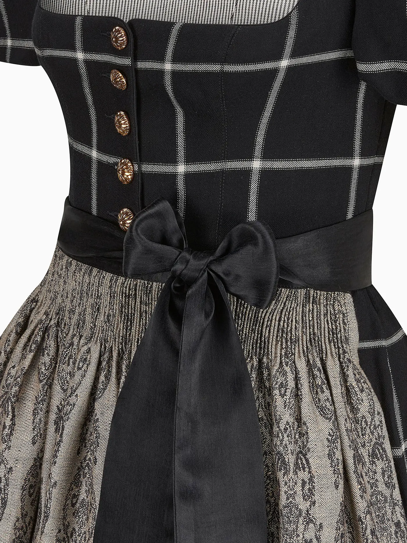 GOTTSEIDANK | Dirndl LORLE  | schwarz