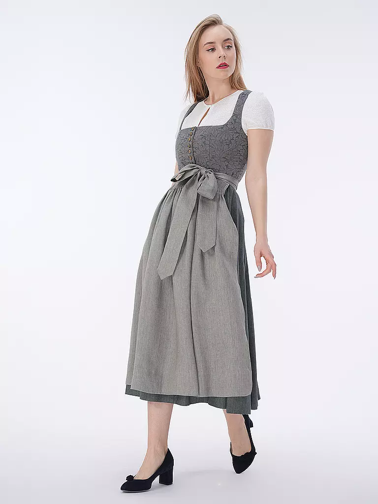 GOTTSEIDANK | Dirndl MONIKA 80cm | hellgrau