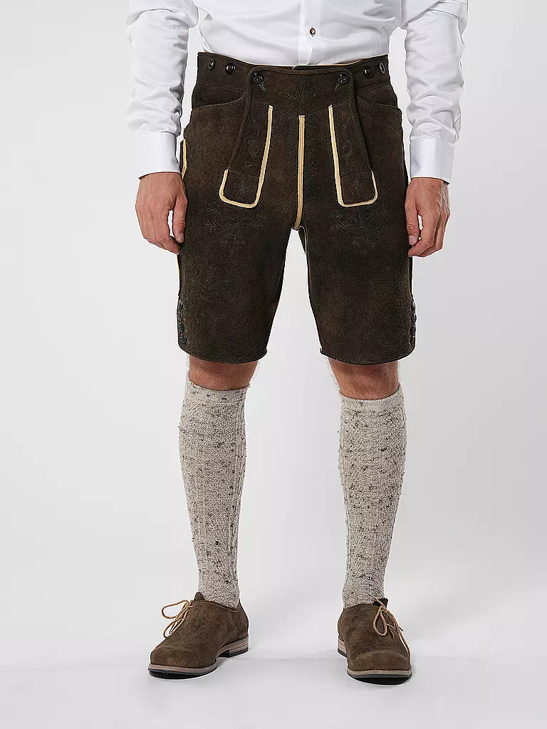 GOTTSEIDANK | Lederhose  | braun
