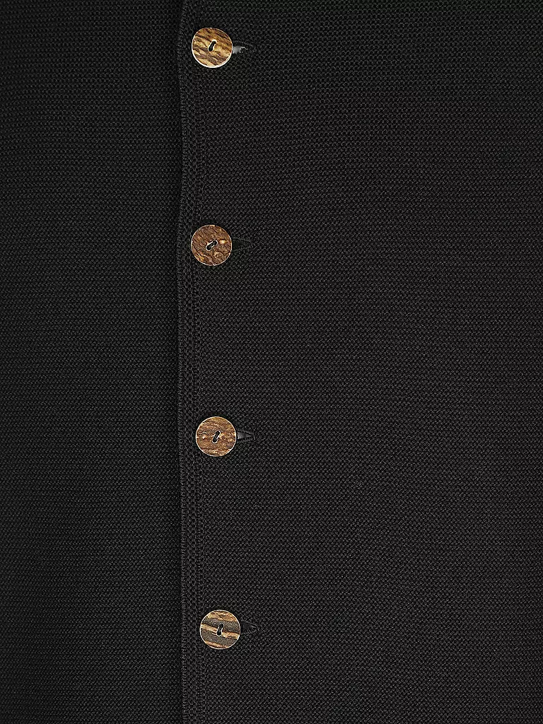 GOTTSEIDANK | Trachten Strickjacke  Anselm | schwarz