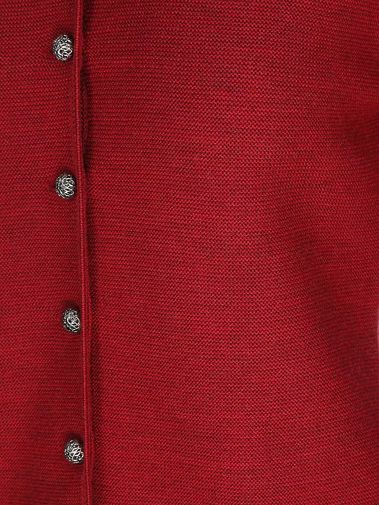 GOTTSEIDANK | Trachten Strickjacke ALOISIA | dunkelrot