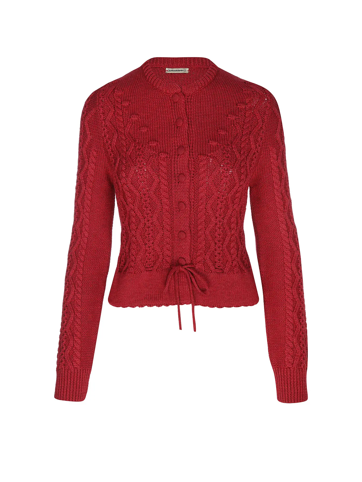 GOTTSEIDANK | Trachten Strickjacke LENE  | rot