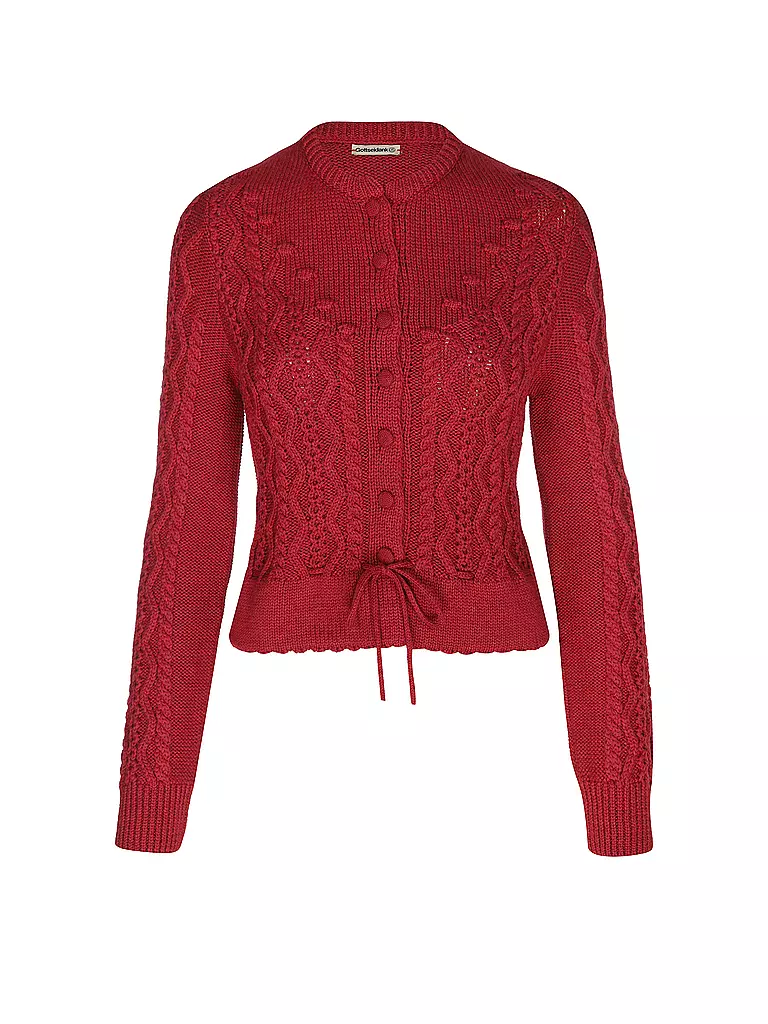 GOTTSEIDANK | Trachten Strickjacke LENE  | rot