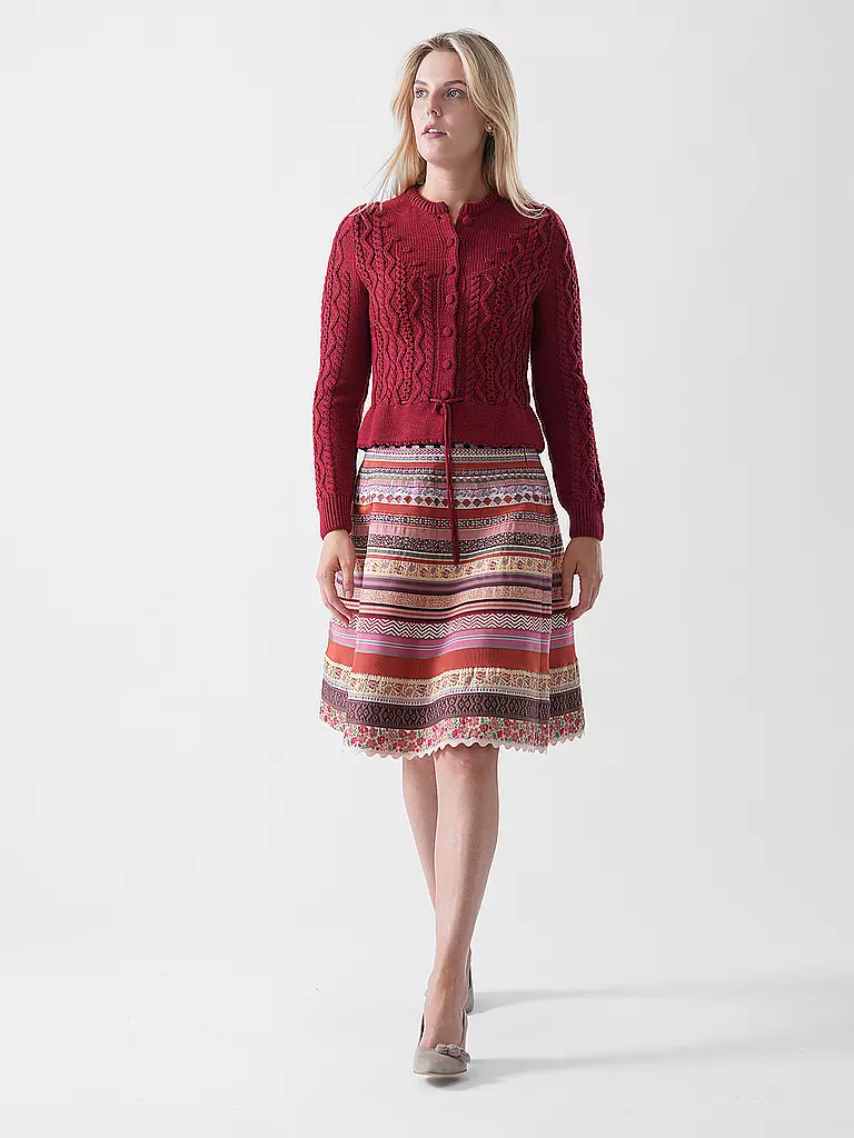 GOTTSEIDANK | Trachten Strickjacke LENE  | rot