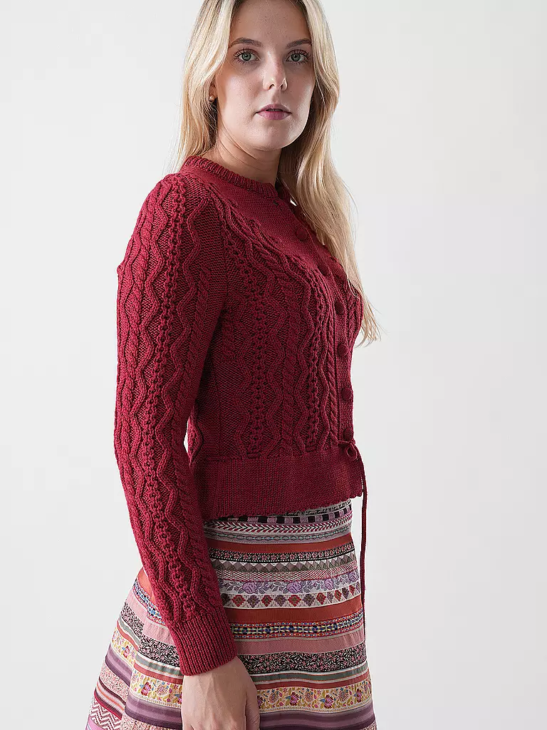 GOTTSEIDANK | Trachten Strickjacke LENE  | rot