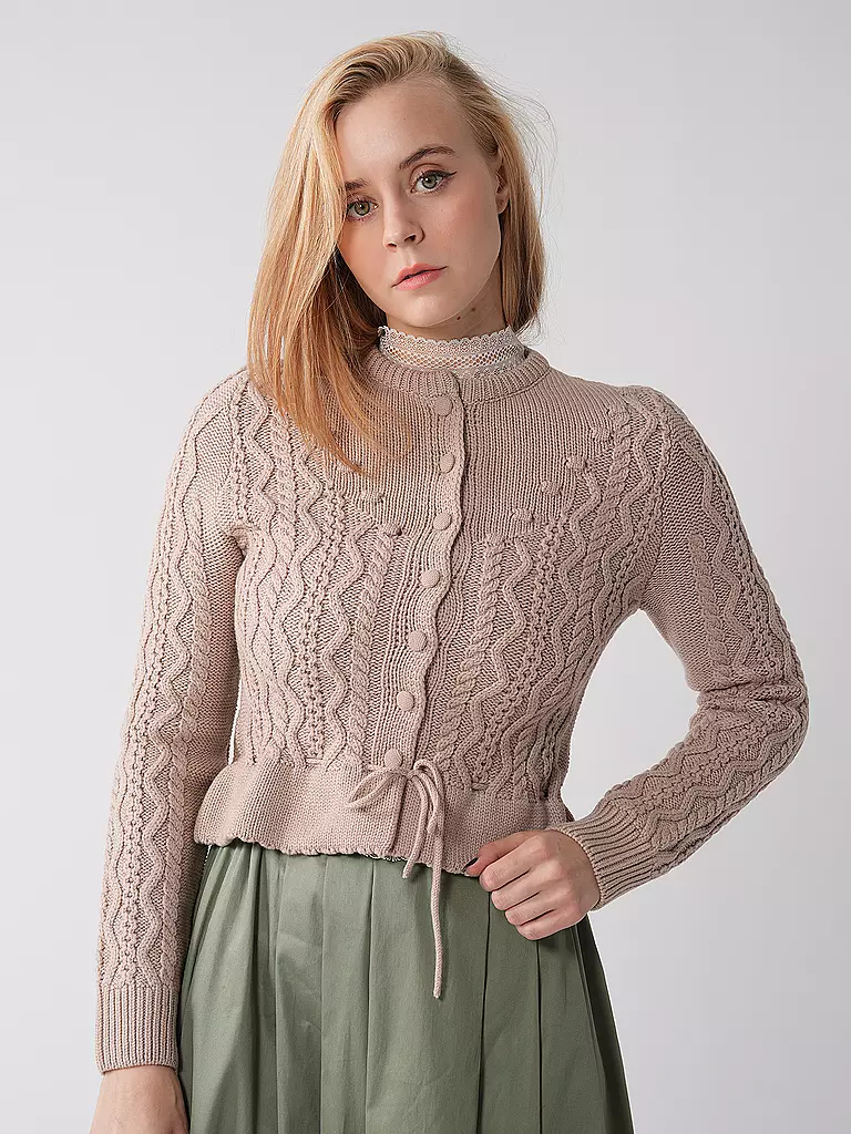 GOTTSEIDANK | Trachten Strickjacke LENE | rot