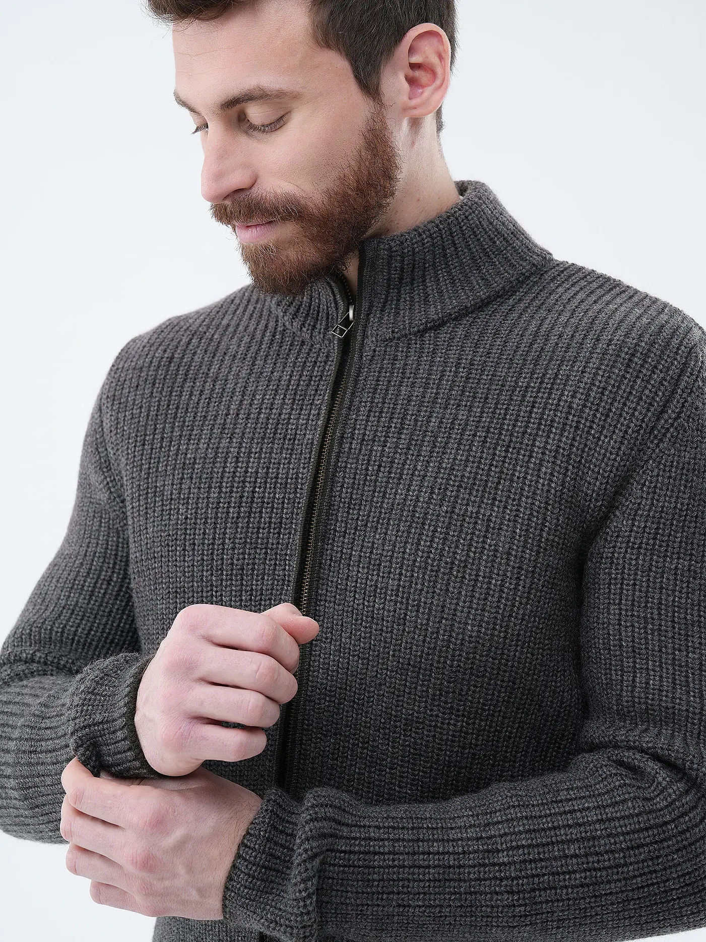 GOTTSEIDANK | Trachten Strickjacke LEVIN | grau