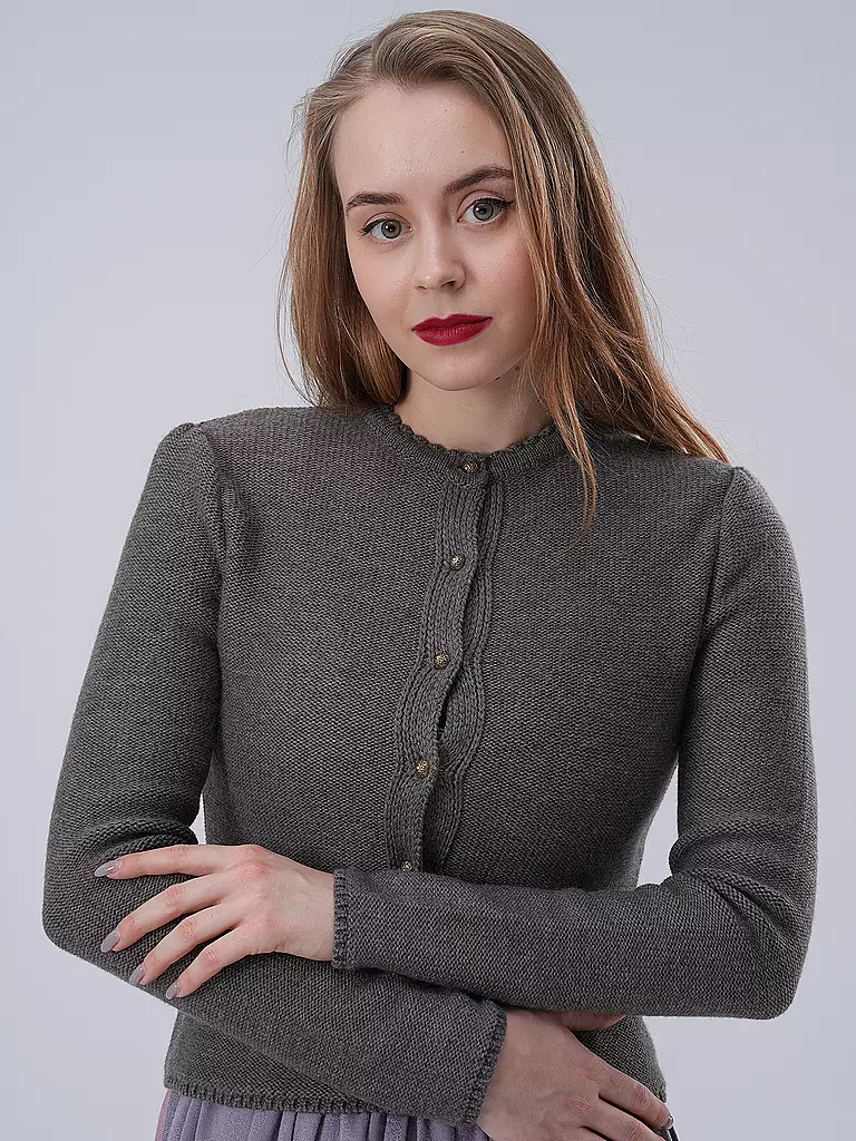 GOTTSEIDANK | Trachten Strickjacke MIRL | grau