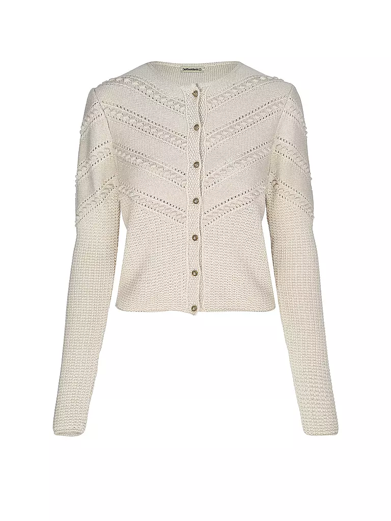 GOTTSEIDANK | Trachten Strickjacke OPHELIA | beige
