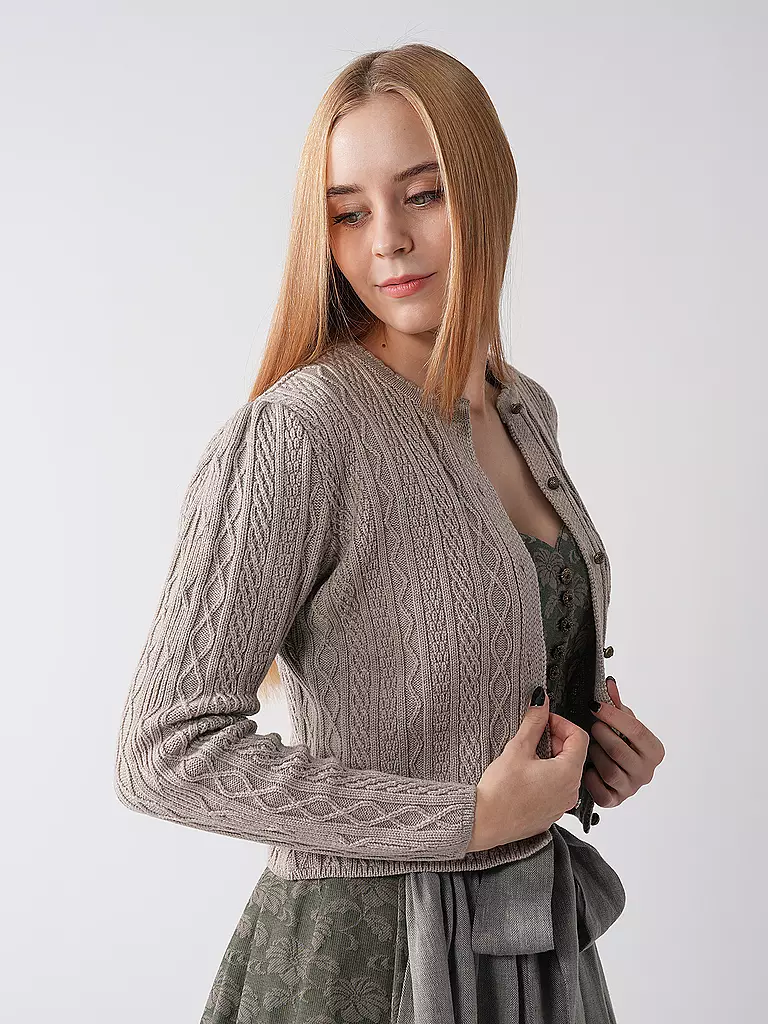 GOTTSEIDANK | Trachten Strickjacke SOPHIA | creme