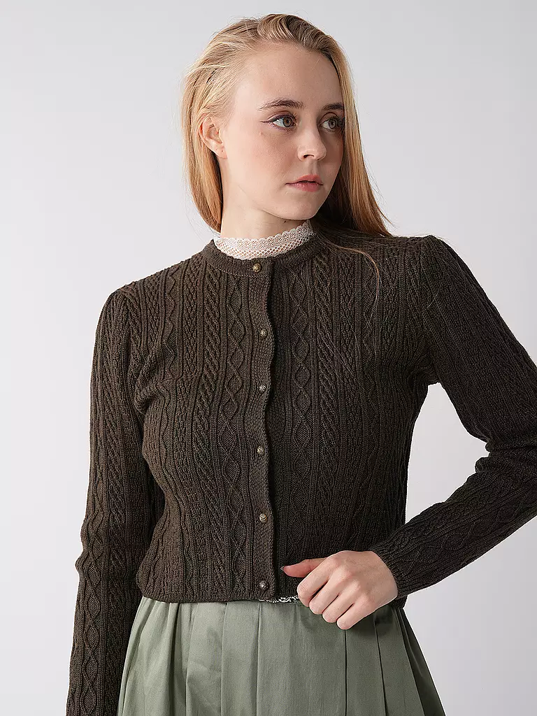 GOTTSEIDANK | Trachten Strickjacke SOPHIA | olive