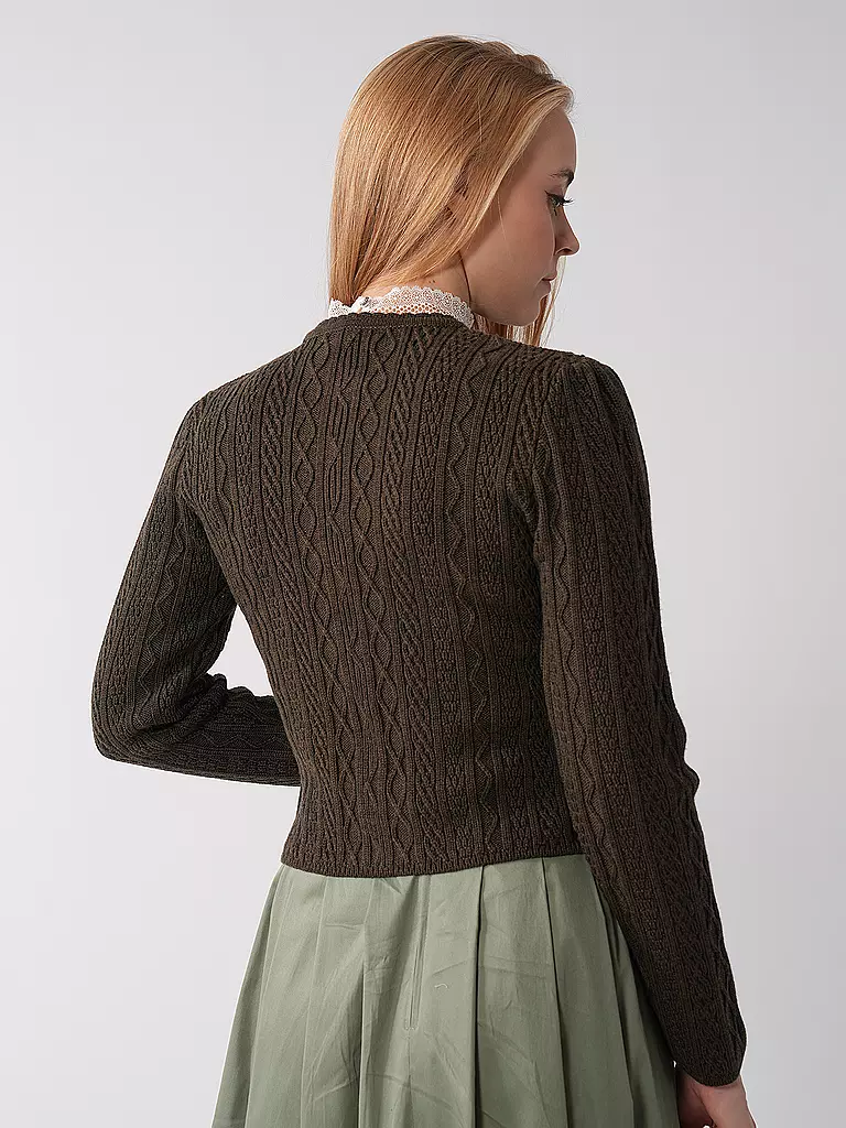 GOTTSEIDANK | Trachten Strickjacke SOPHIA | olive