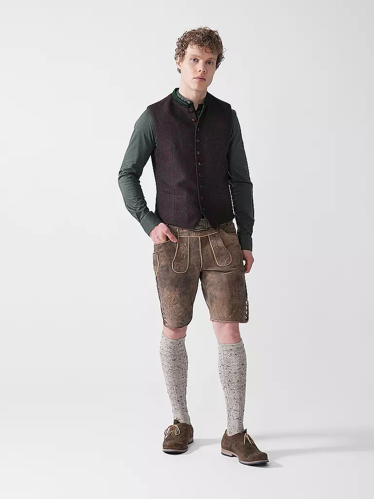 GOTTSEIDANK | Trachtengilet KONSTANTIN  | dunkelrot