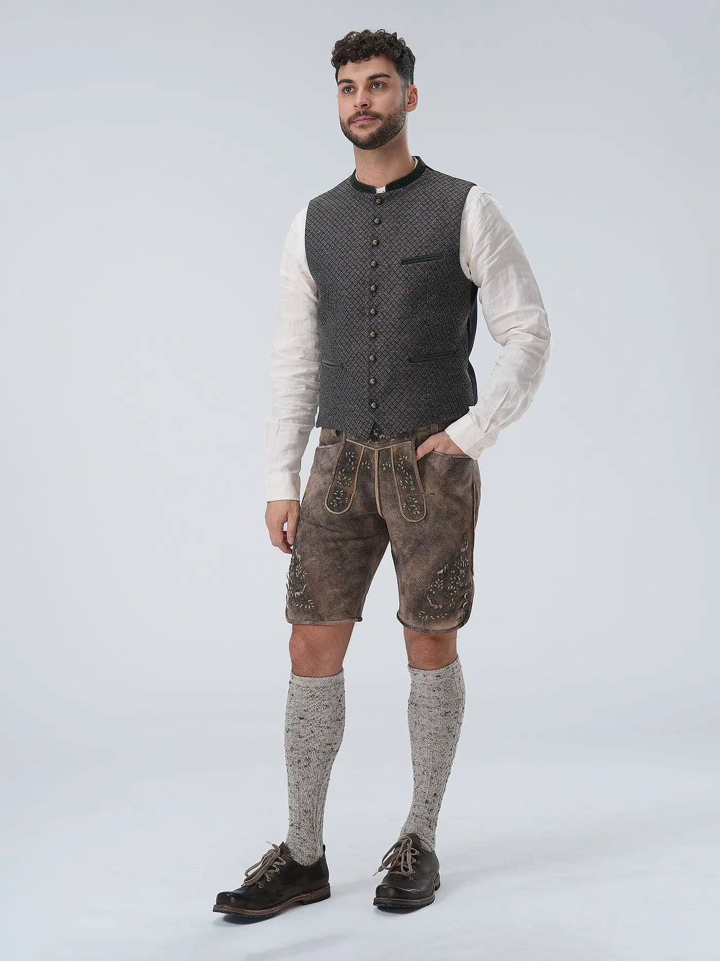 GOTTSEIDANK | Trachtengilet KONSTANTIN | dunkelgrün