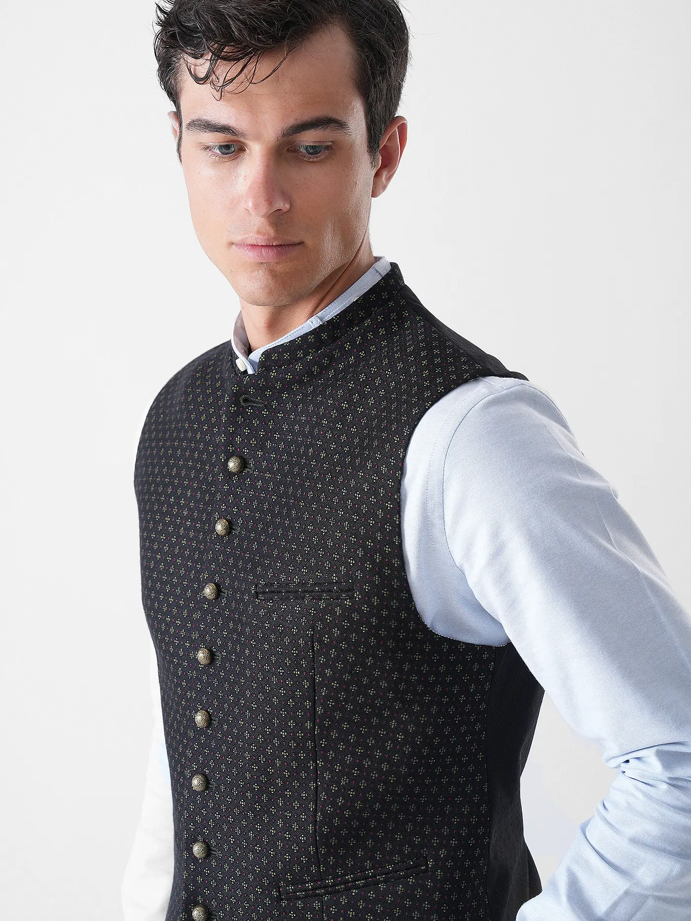 GOTTSEIDANK | Trachtengilet KONSTANTIN | grau