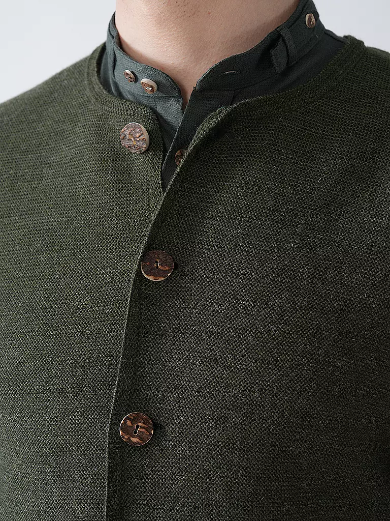 GOTTSEIDANK | Trachtenstrickjacke ALOISIUS | grün