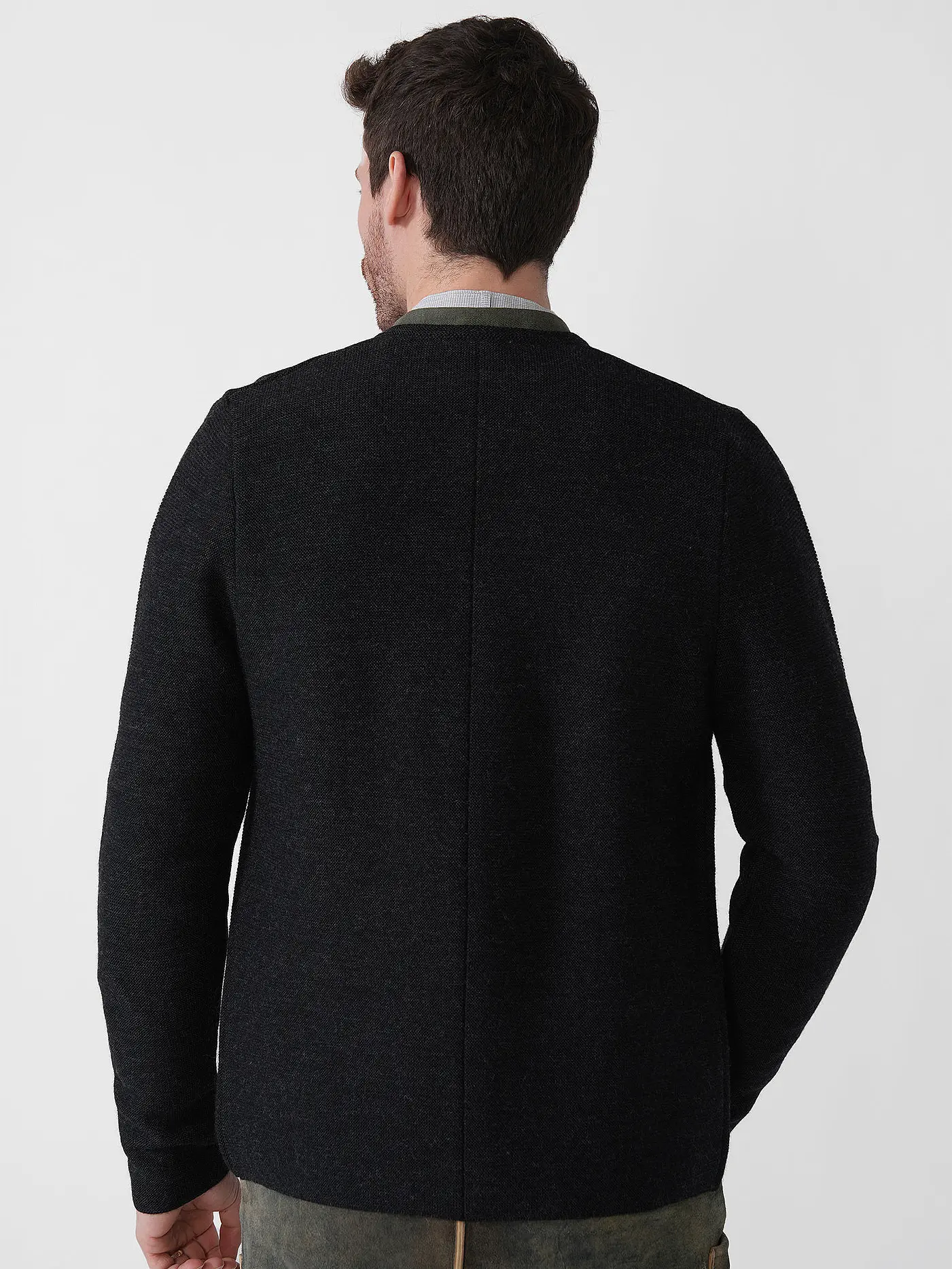 GOTTSEIDANK | Trachtenstrickjacke ALOISIUS | schwarz