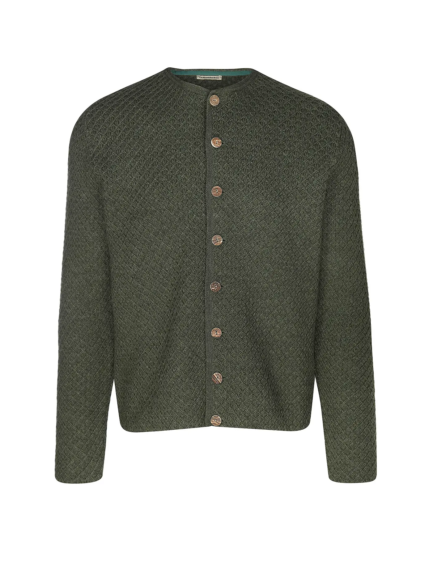 GOTTSEIDANK | Trachtenstrickjacke XAVER | dunkelgrün