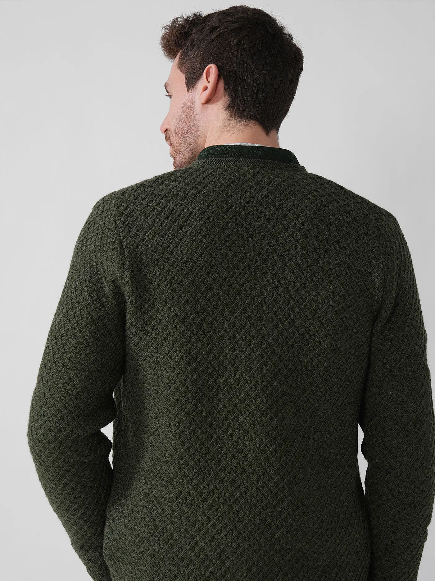 GOTTSEIDANK | Trachtenstrickjacke XAVER | dunkelgrün