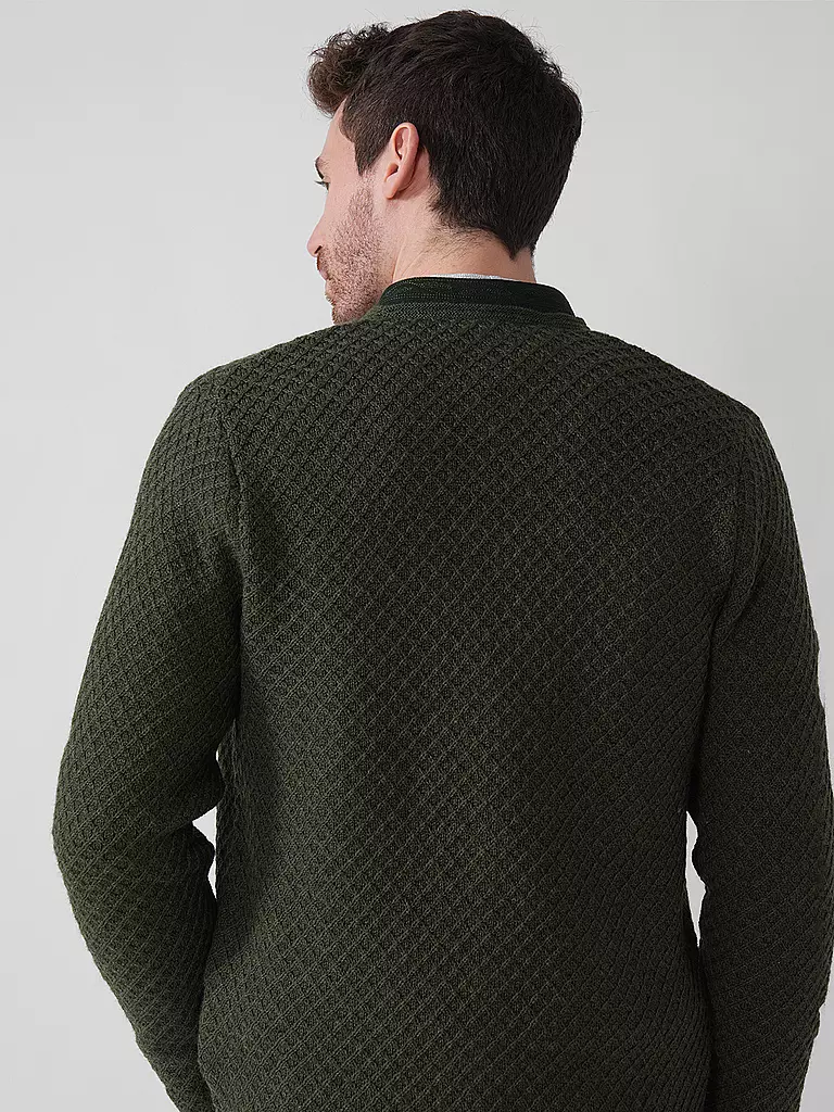 GOTTSEIDANK | Trachtenstrickjacke XAVER | hellgrau