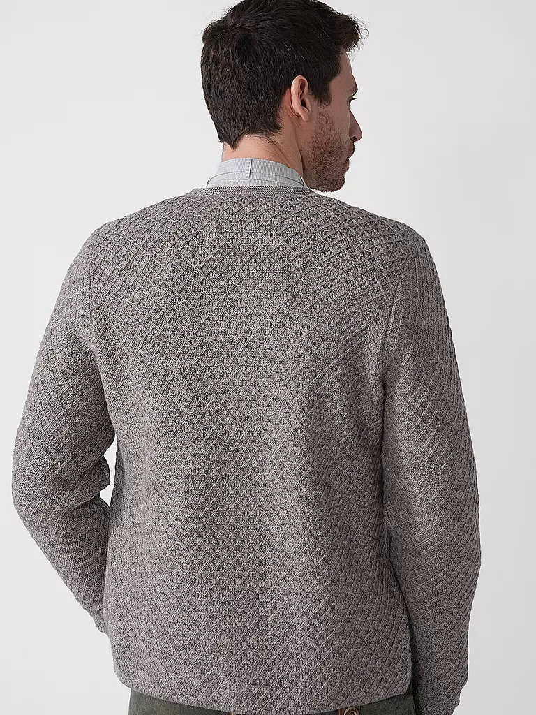 GOTTSEIDANK | Trachtenstrickjacke XAVER | blau