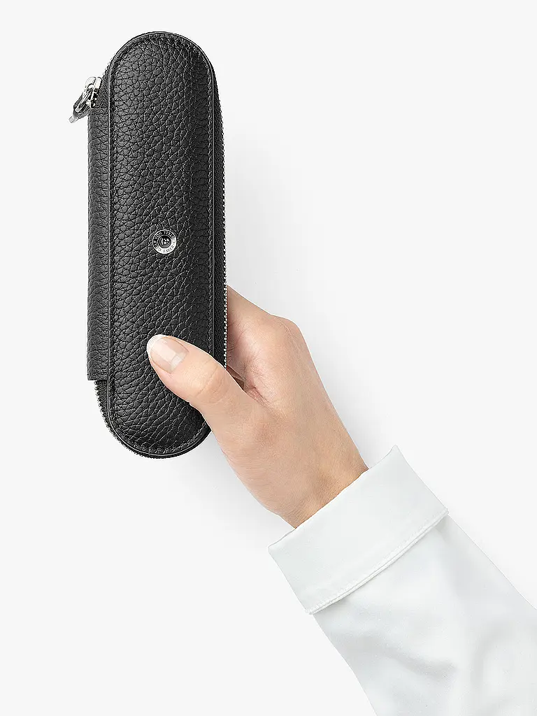 GRAF VON FABER-CASTELL | Etui 2 Schreibgeräte, Cashmere, Reißverschluss, Schwarz | 