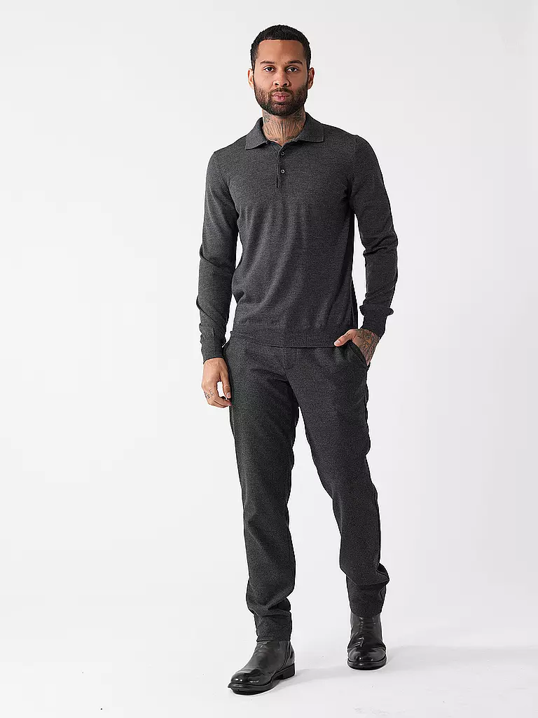 GRAN SASSO | Poloshirt  | grau