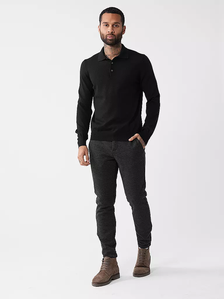 GRAN SASSO | Poloshirt  | schwarz