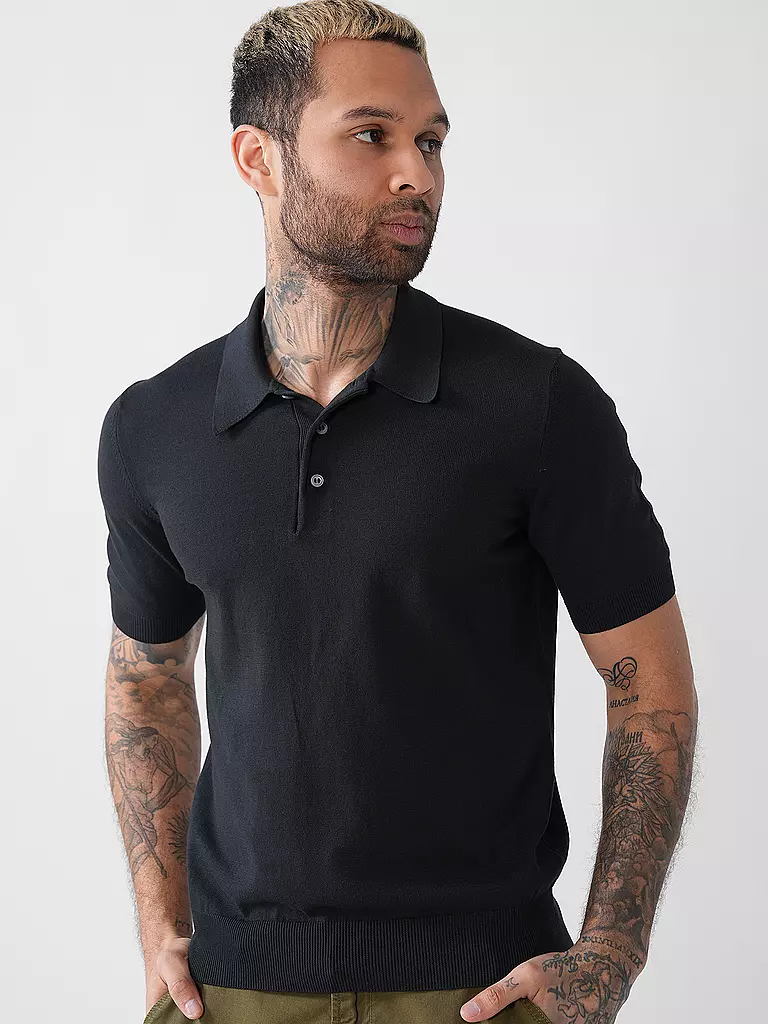 GRAN SASSO | Poloshirt  | schwarz