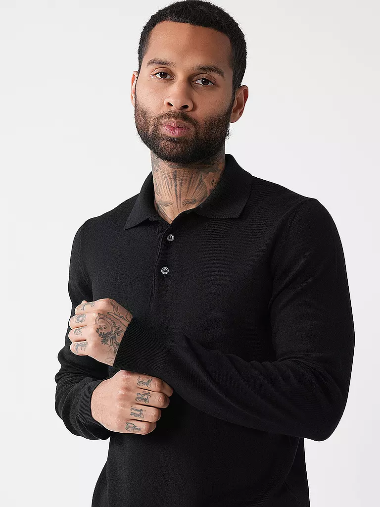 GRAN SASSO | Poloshirt  | schwarz