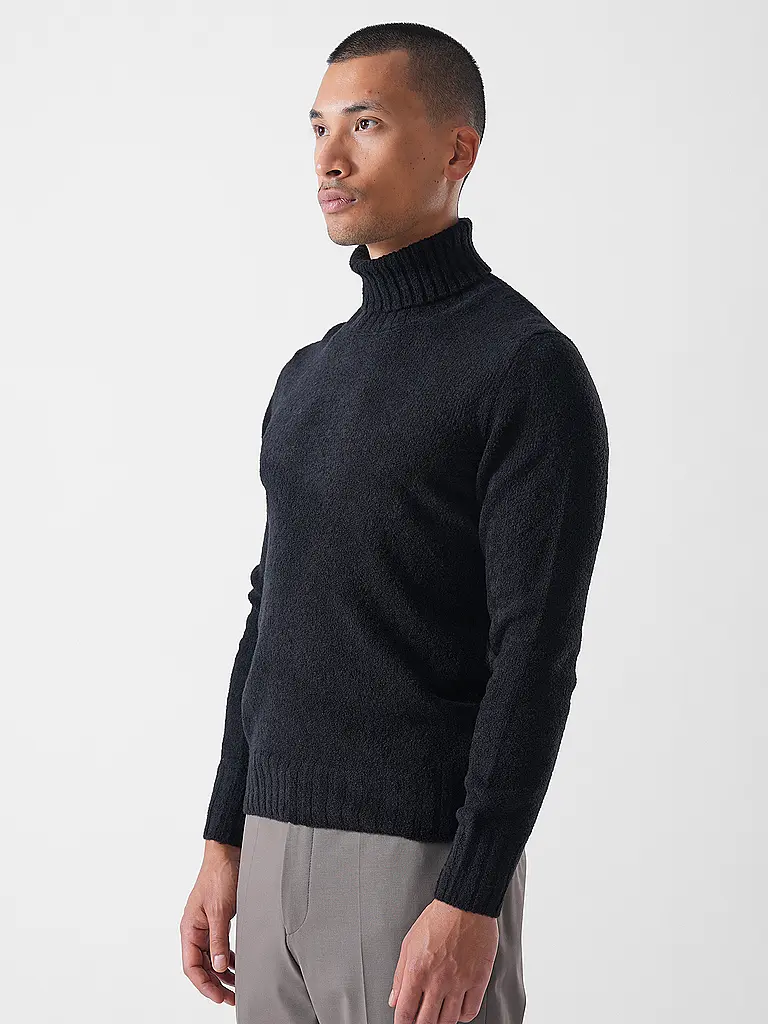 GRAN SASSO | Rollkragenpullover  | Schwarz