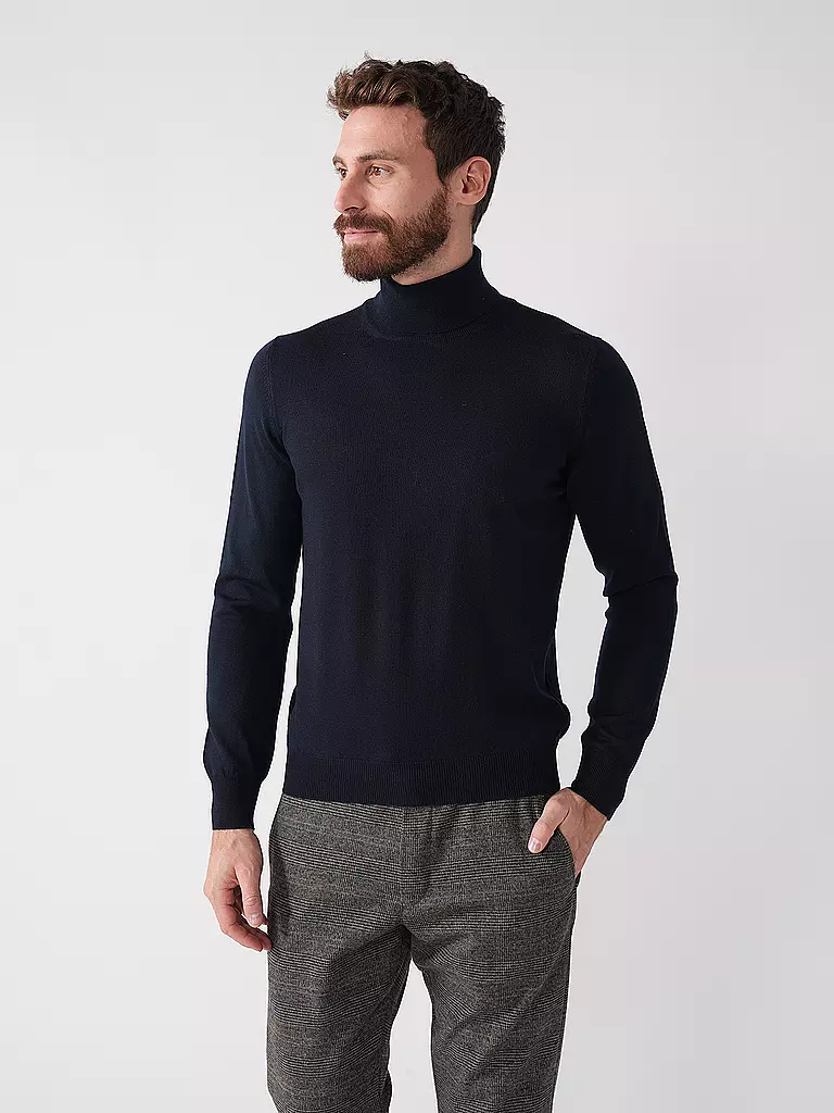 GRAN SASSO | Rollkragenpullover | blau