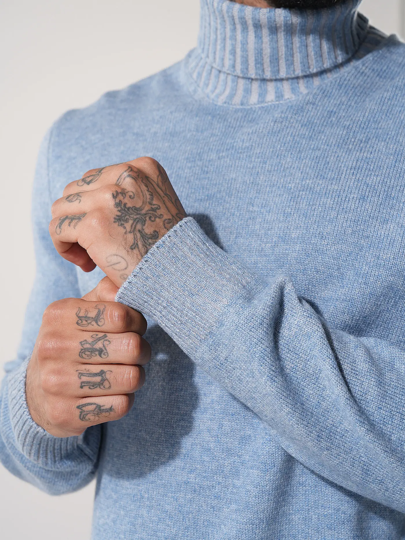 GRAN SASSO | Rollkragenpullover | hellblau