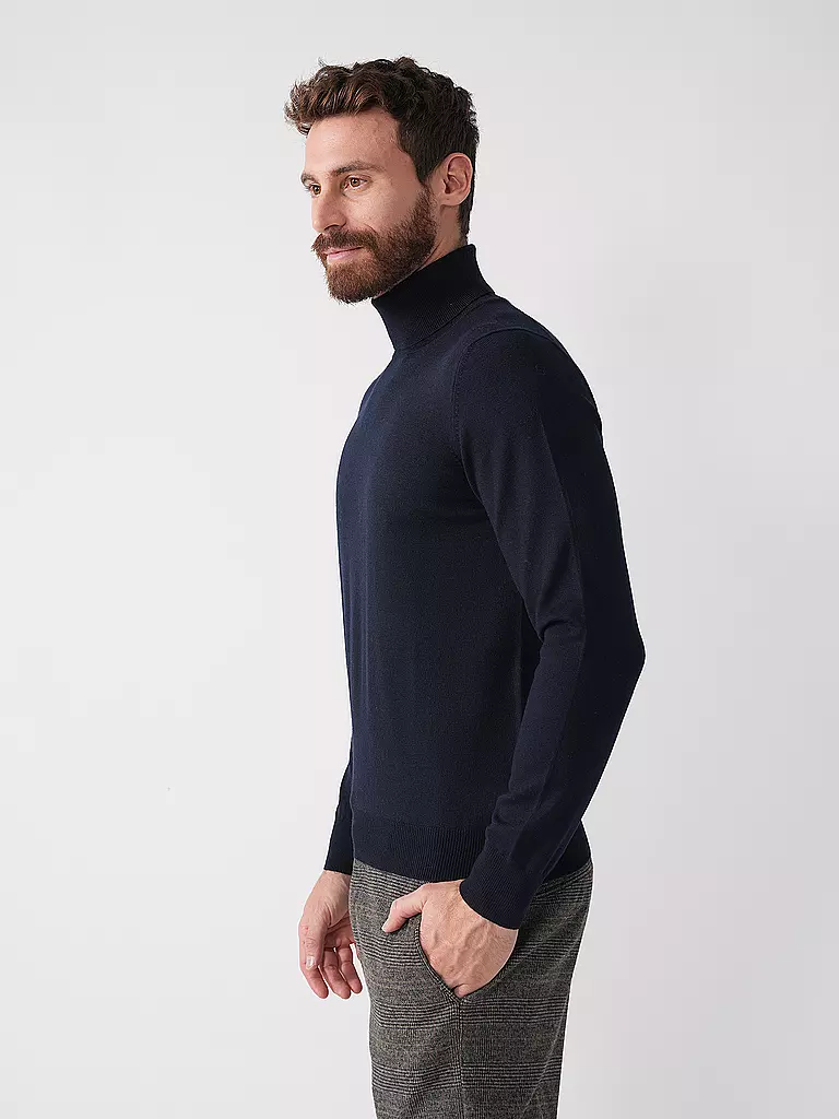 GRAN SASSO | Rollkragenpullover | blau