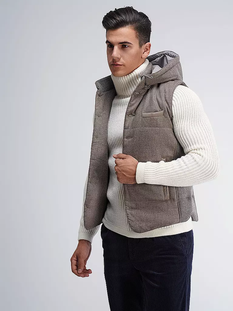 GRAN SASSO | Wollsteppgilet | braun