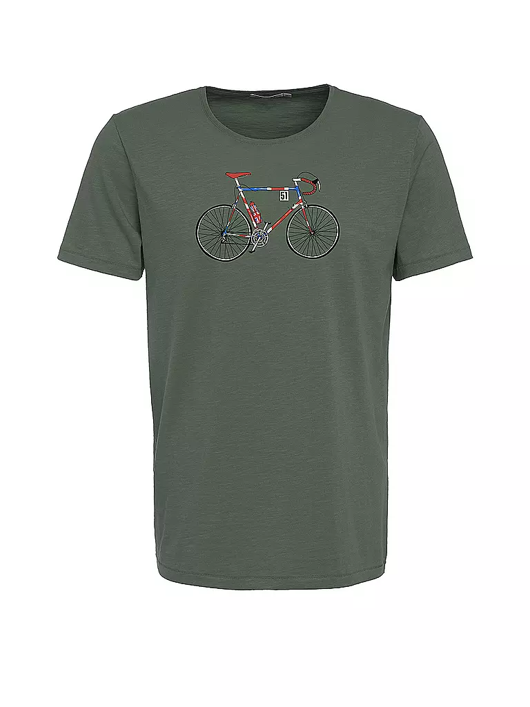 GREENBOMB | T-Shirt BIKE JACK SPICE | dunkelgrün