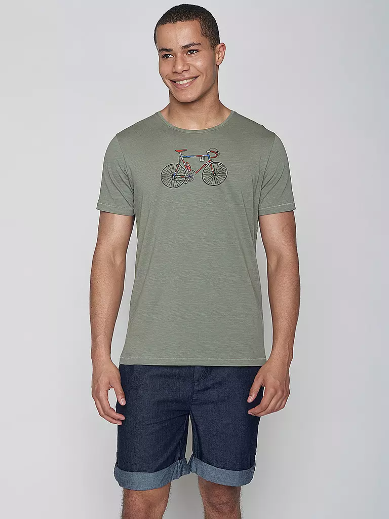 GREENBOMB | T-Shirt BIKE JACK SPICE | dunkelgrün