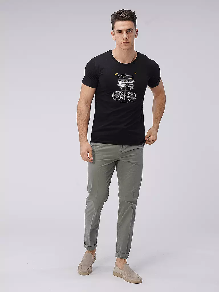 GREENBOMB | T-Shirt BIKE OUTDOOR | schwarz