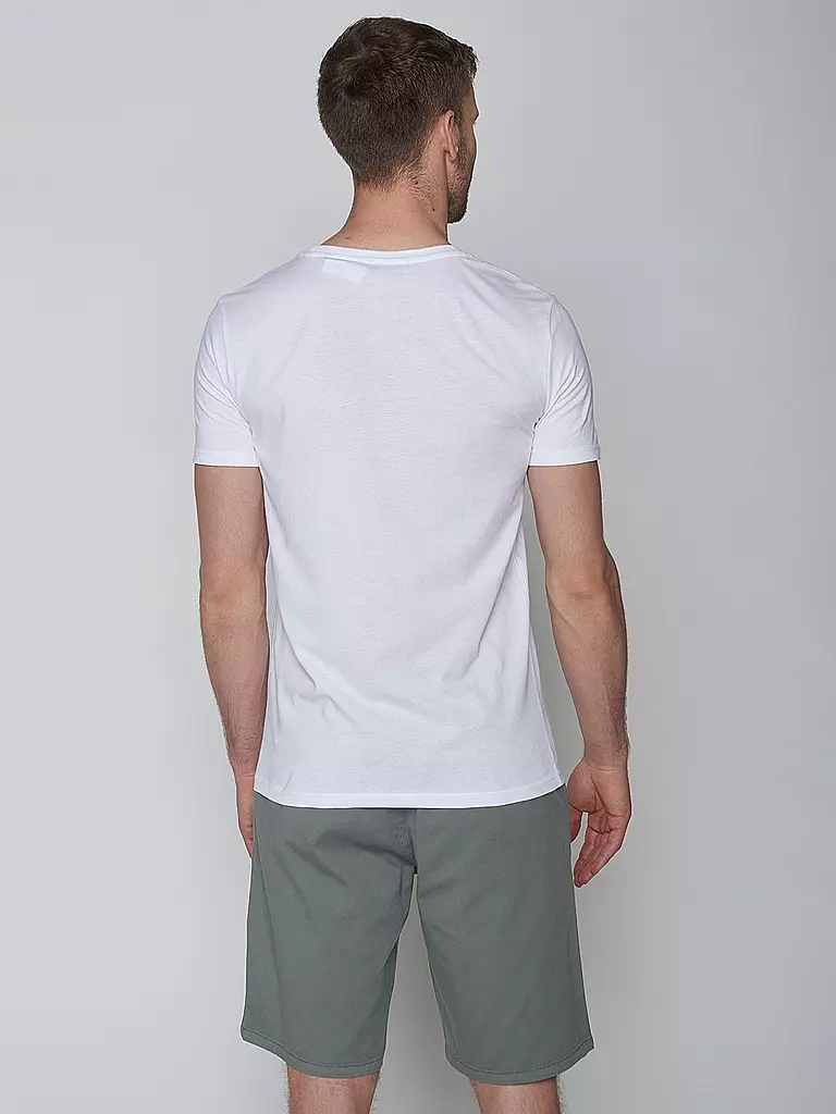 GREENBOMB | T-Shirt BIKE SLOW GUIDE | weiss