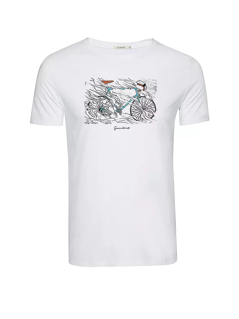 GREENBOMB | T-Shirt BIKE STORM GUIDE | weiss