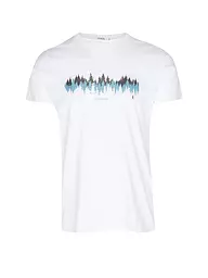 GREENBOMB | T-Shirt GUIDE NATURE FOREST RUN | weiss