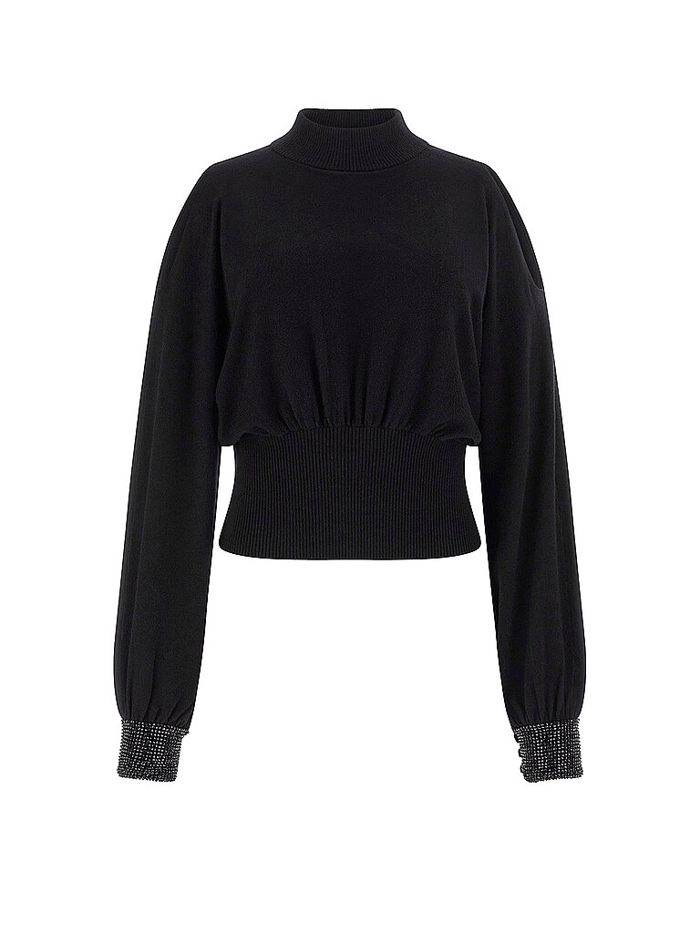 GUESS Rollkragenpullover schwarz | S