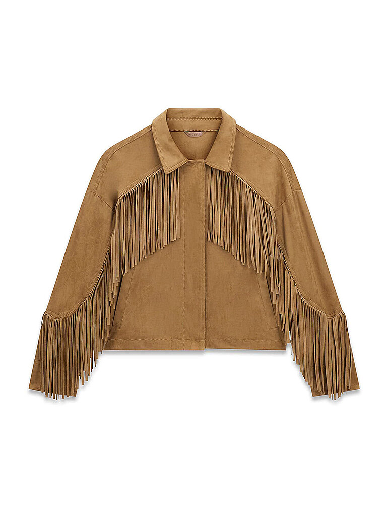 GUESS Jacke in Lederoptik IBBY camel | M/L