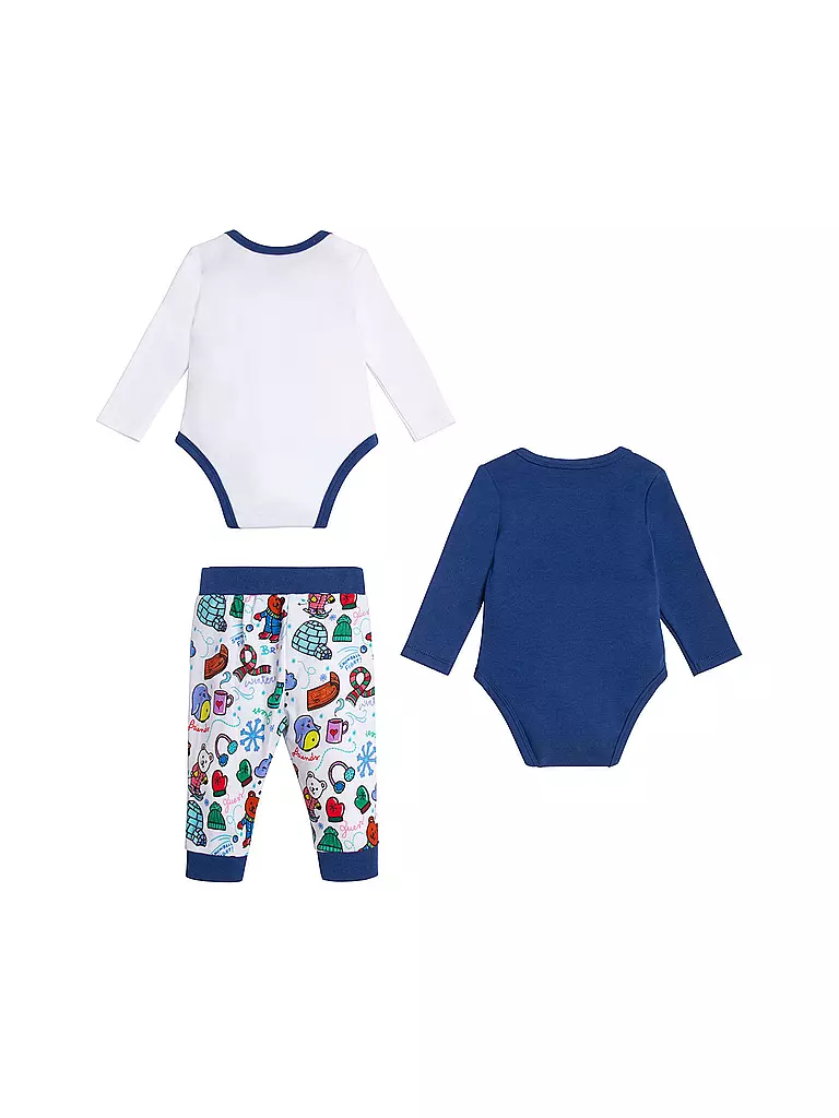 GUESS | Baby Set 3 teilig Bodys und Hose | blau