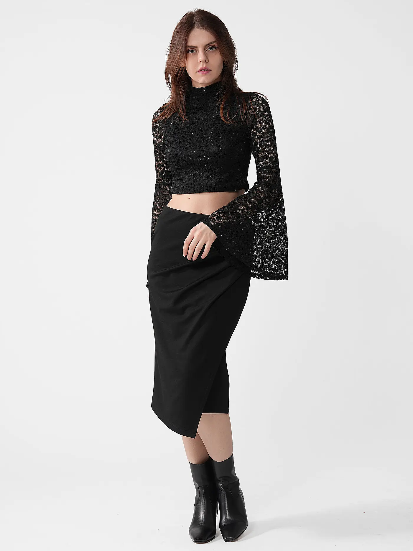 GUESS | Blusenshirt | schwarz