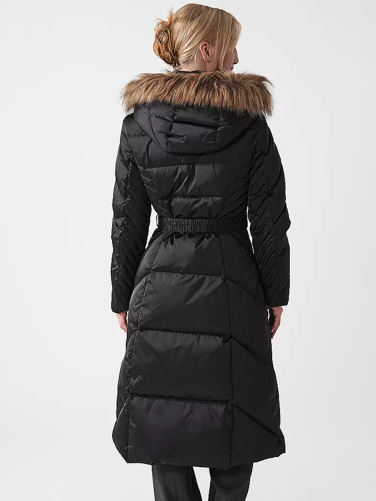 GUESS | Daunensteppmantel  | schwarz