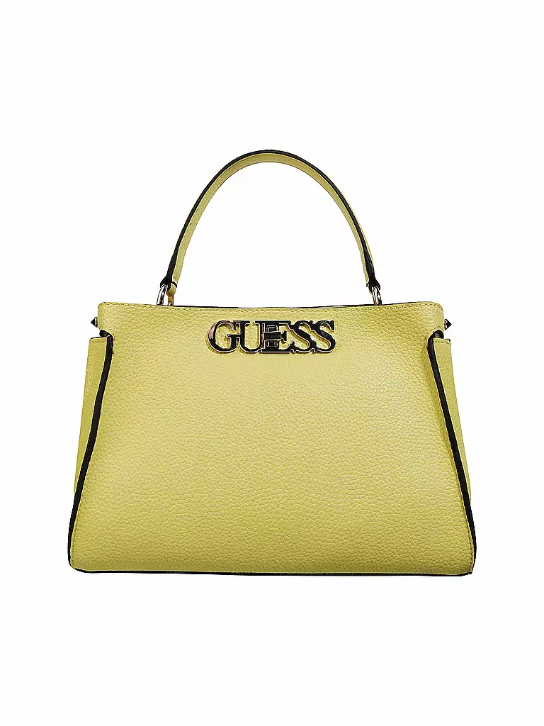 GUESS | Henkeltasche "Uptown Chic Turnlock" | gelb