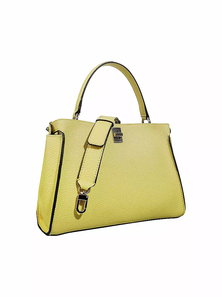 GUESS | Henkeltasche "Uptown Chic Turnlock" | gelb