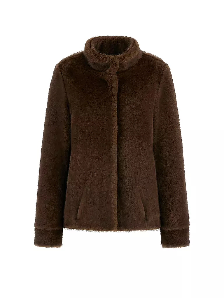 GUESS | Jacke in Felloptik LUNA | Braun