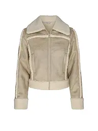 GUESS | Jacke in Felloptik | Creme